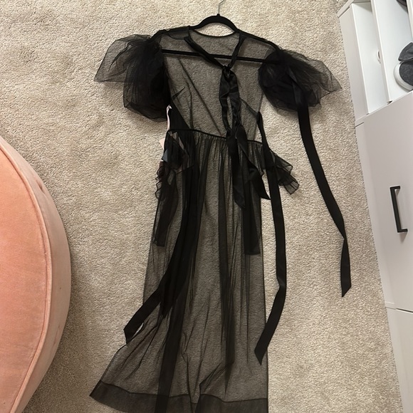 Simone Rocha for H&M Black Tulle Apron Dress Size XS NWT - Picture 12 of 16